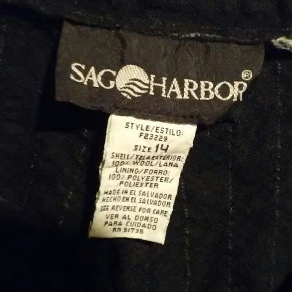 Pin Striped Wool Pants - Picture 3 of 3